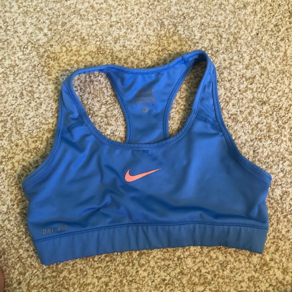 Nike blue sports bra